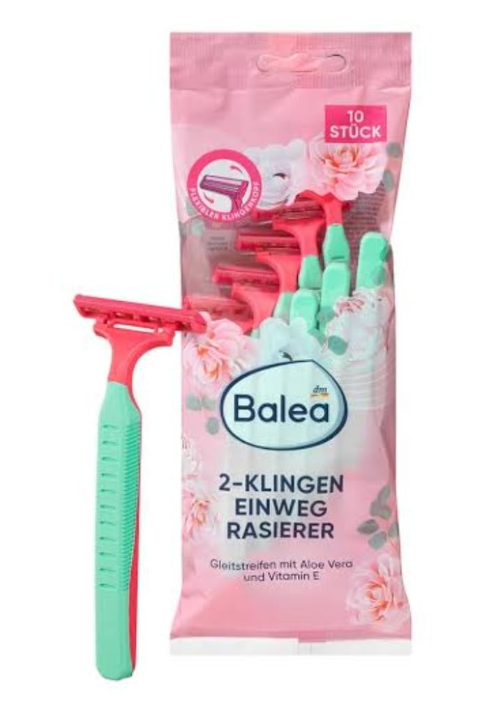 Balea 2 Blade Body Hair Removal Machine, 10 Pieces