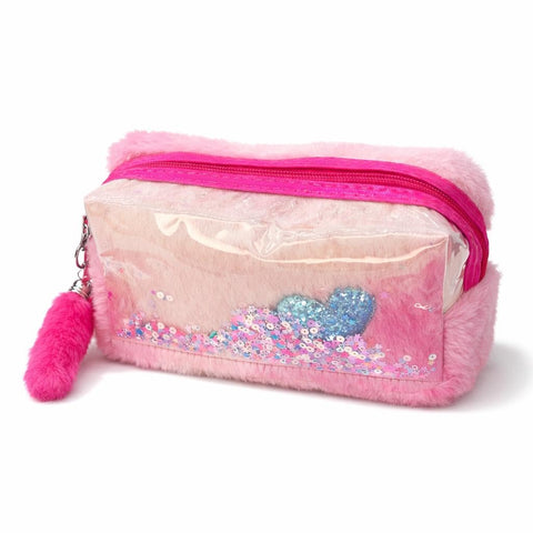 Travel Beauty Case - Quilted, lightweight cosmetic bag with full-zip closure, multiple compartments for organized storage of makeup and beauty essentials. (Option 3)