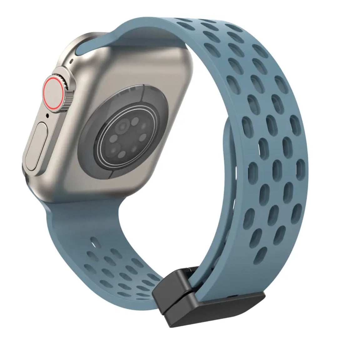 Fekra Magnetic Strap For Apple Watch Ultra 2 49mm 45mm 44mm Silicone Correa Bracelet iWatch Series 9 8 se 7 6 5 4