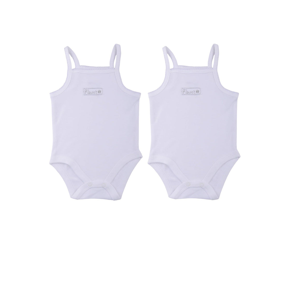 El Sayaad Boys Cotton Front Stitch Detail Cami Bodysuit(Pack of2)
