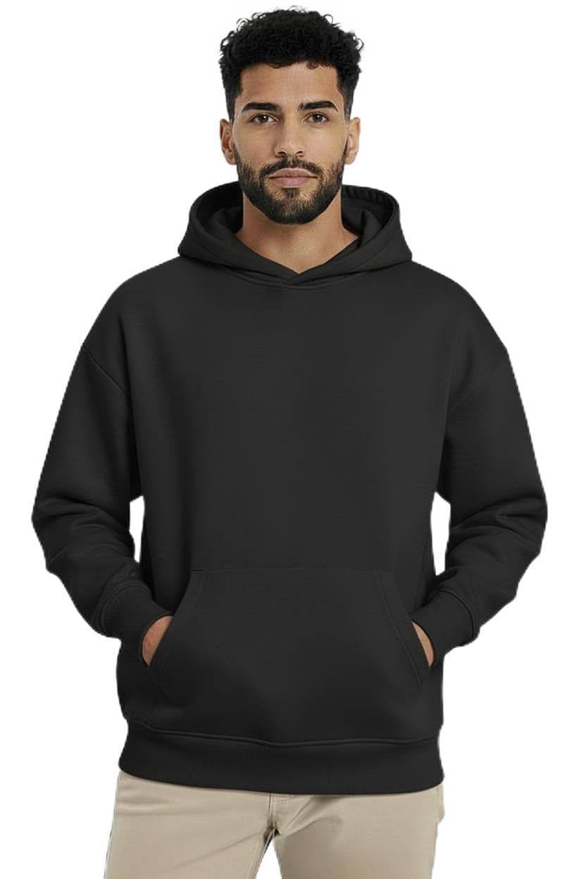 ESKINO Oversize Winter Cotton Hooded Sweatshirt (Capicchio) with Front Pockets