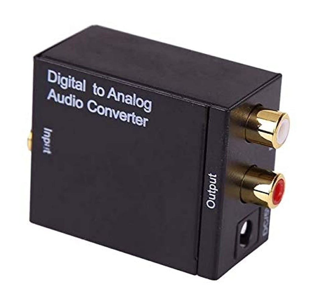 Digital to Analog Audio Converter Adapter Digital Adaptador Optic Coaxial RCA Toslink Signal to Analog Audio Converter RCA