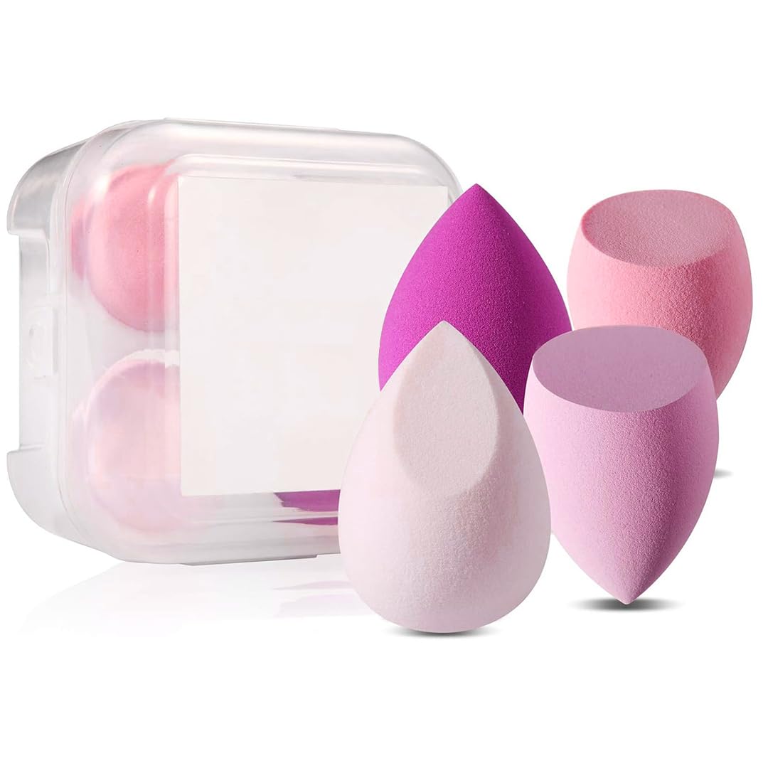 Makeup Blender Sponge With Egg Box - 4 Pieces