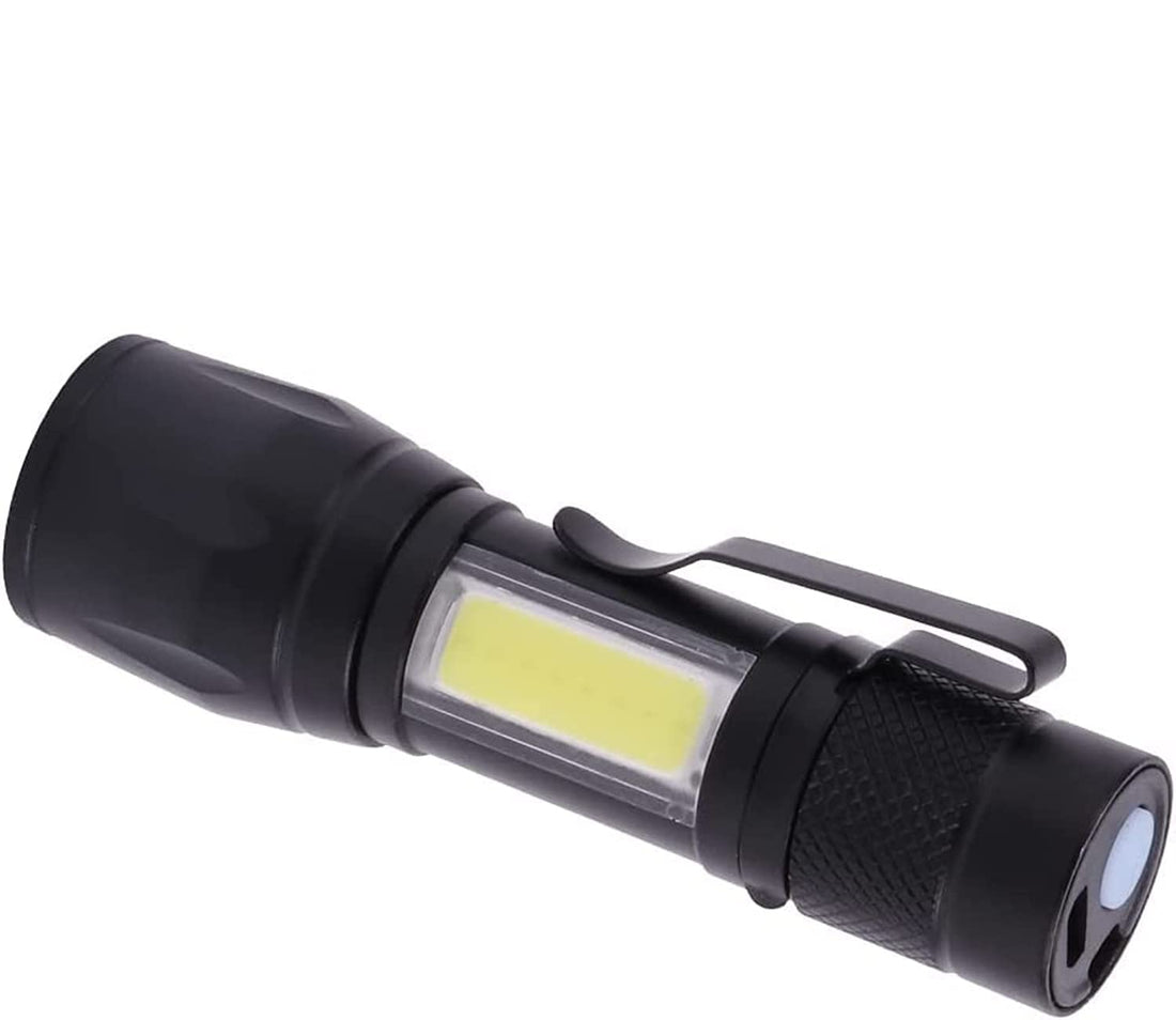 Generic Mini Small LED Flashlight and Camping Lantern Combo USB Rechargeable Flashlights