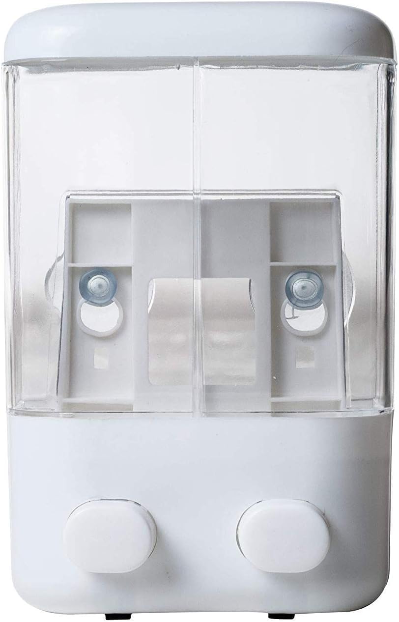 Double Soap Dispenser, Liquid Soap Dispenser, Shower, Shampoo Dispenser. Practical and Stylish Design for Bathroom and Kitchen. Easy to Use and Clean with Elegant Arrangement of Sink Space.