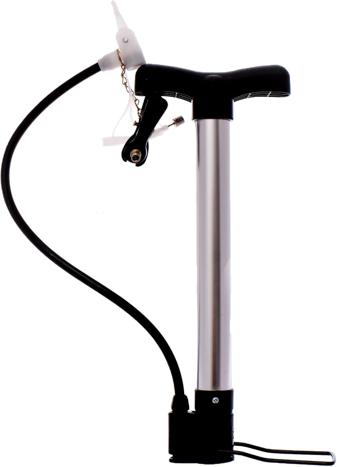 Portable Bike Tire Inflator - Hand Operated Floor Tire Pump for Basketball, Football, Ballons and More
