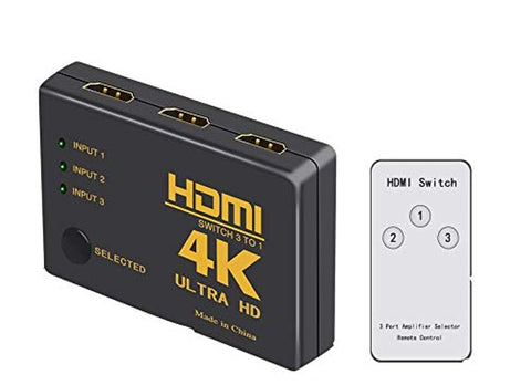 Generic Hdmi switch 3 port 4k 2k switcher splitter box ultra hd for dvd hdtv xbox