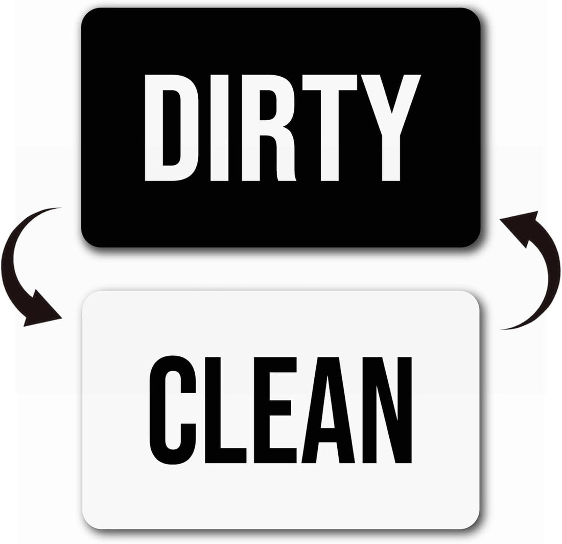 Dishwasher Magnet Clean Dirty Sign, Double-Sided Dirty Clean Magnet for Dishwasher, Non-Scratch Magnetic Indicator for Kitchen Decor from magy store