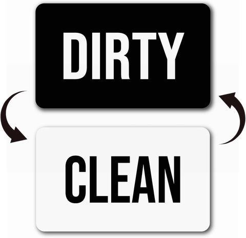 Dishwasher Magnet Clean Dirty Sign, Double-Sided Dirty Clean Magnet for Dishwasher, Non-Scratch Magnetic Indicator for Kitchen Decor from magy store