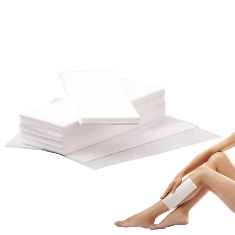 ToolHouse 100 Pieces Disposable Waxing Strip Wax Paper, Hair Removal Easy-Gel Wax Strips Body & Legs and Facial, Professional Hair Removal Tool, for Women, Men Eyebrow, Body, Face, Lip