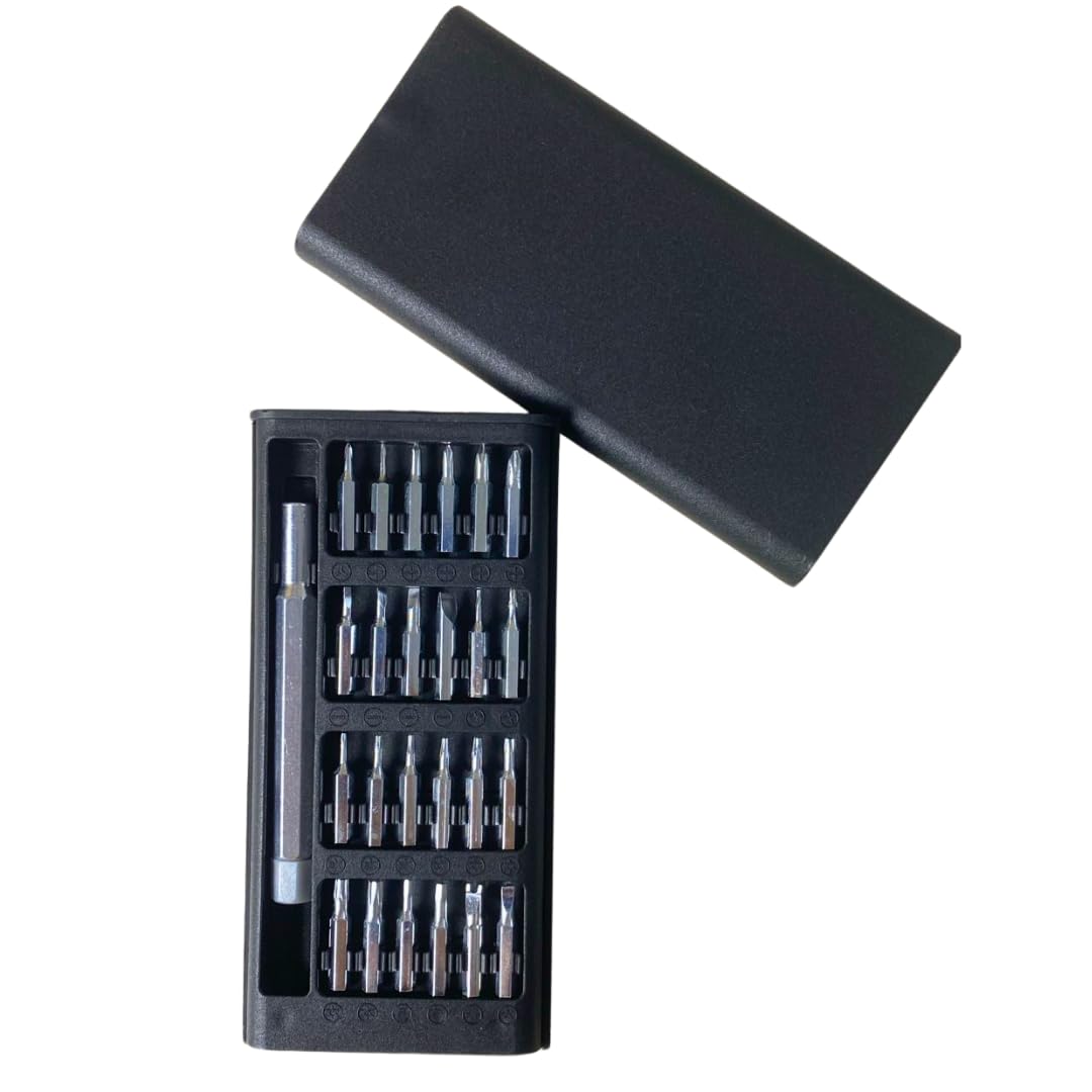 24 In 1 Premium Precision Screwdriver Set Magnetic Mini Tool Kit For Electronics Phone Laptop Camera Watch Computer Pocket Bit Set Flat Head Small Magnetic Driver Repair Tool Kit Set