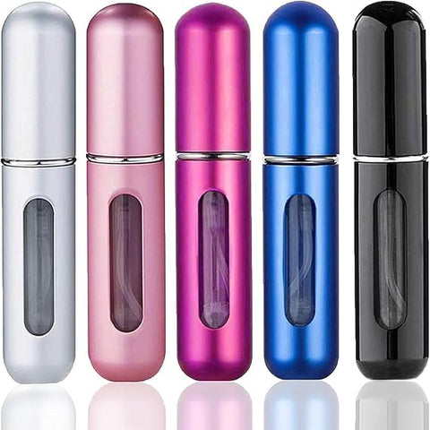 Refillable Travel Perfume Atomizer, Portable Spray Bottle Set, Multiple Colours