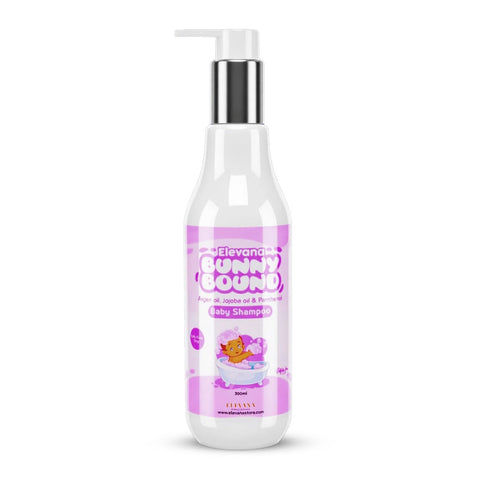 Baby Shampoo bunny bound from elevana (300ML) Enriched with Argan, Jojoba Oil And Vitamin E, Sulfate Free, Nourishing for Your Baby's Delicate Hair