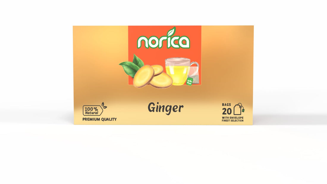 Norica 100% Natural Herbal Ginger Tea - 20 Tea Bags