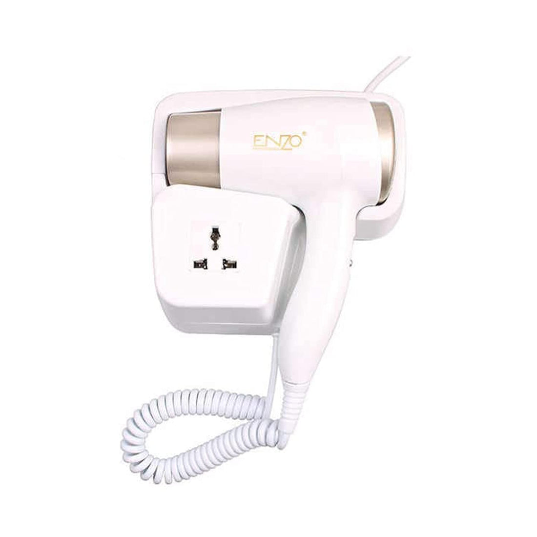 Enzo Wall Hair Dryer for Bathroom and Hotel