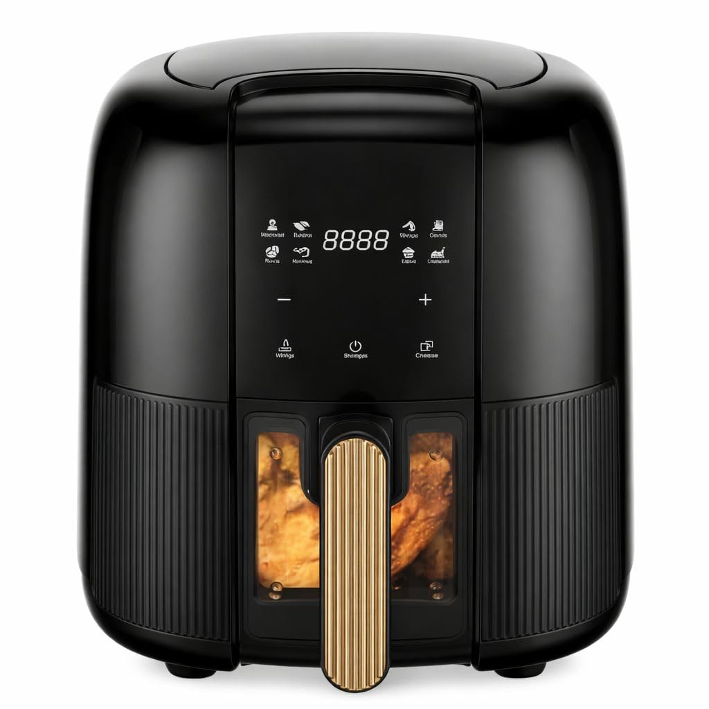 Air Fryer White Life 8L 2800W – Air Fryer Without Oil – Digital Touch Screen – 15 Programs – Quick Leveling – 2 Years Warranty