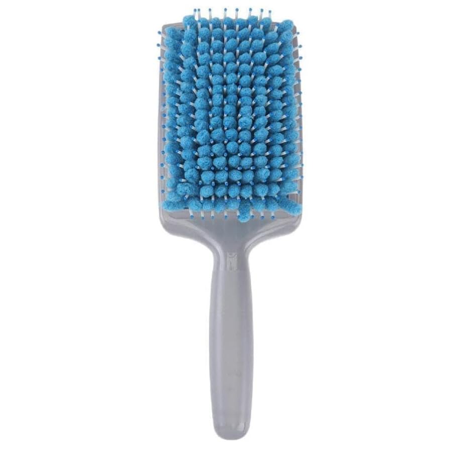 Magic Hair Brush Quick Dry Microfiber Hair Brush, Anti-Static Water Absorption, Scalp Massage, Absorbent Towel Comb for Dry and Wet Hair Care, Multifunctional Brush (Blue)
