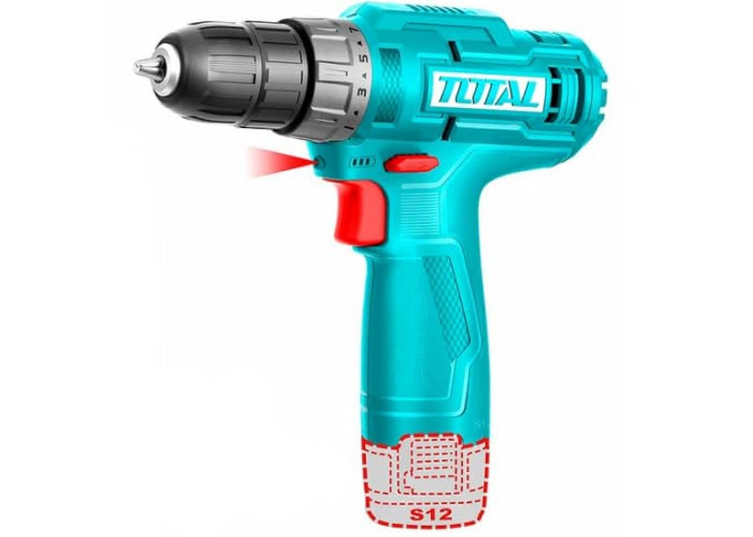 TOTAL 12 DETACHABLE AND CONNECTED DRILL WITHOUT VOLT CHARGER TDLI12428 - TYPE C