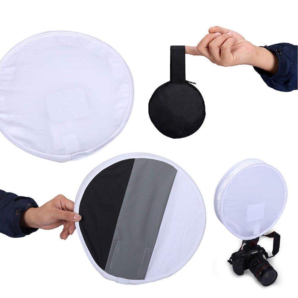 Coopic 12 inch (31cm) gray card portable softbox multi-function diffuser for speedlight flashlight