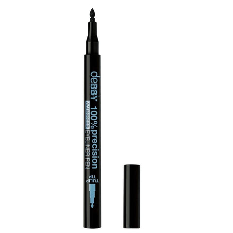 Debby 100% Precision Waterproof Tulip Tip Eyeliner Pen, Black