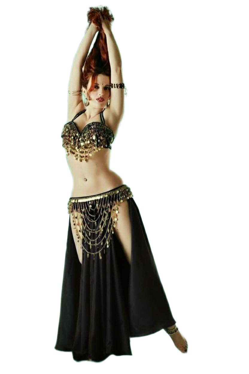 Luxury Belly Dance Suit All Hand Crafted Multi Color One Size For Women