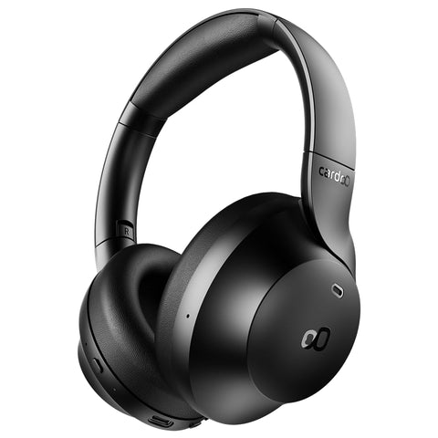 Headphone – Hybrid ANC Bluetooth Headphones with 3D Sound – 4 Mics – 55H Playtime – Fast Charging – Gaming Mode – Smart App – Foldable & Comfortable – Dual Connection – Bluetooth 5.4 – Black