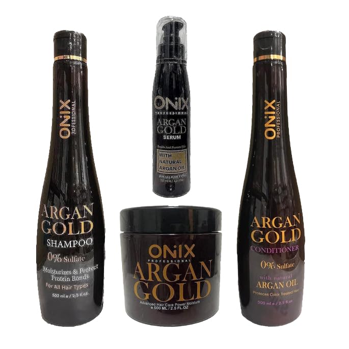 ONIX gold argan hair set of four