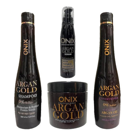 ONIX gold argan hair set of four