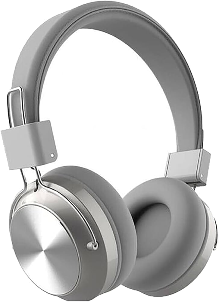 sd-1001 Wireless Wired Bluetooth Headset with Built-in Mic for Walking Talking Wireless Bluetooth Headphones 5 Modes Dual AUX TF Card Mic (Silver)