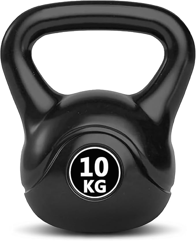 Dumbbell Kettlebell 10K Multicolor Ball with Handle for Strength Training Gym Fitness Bodybuilding Sports Training