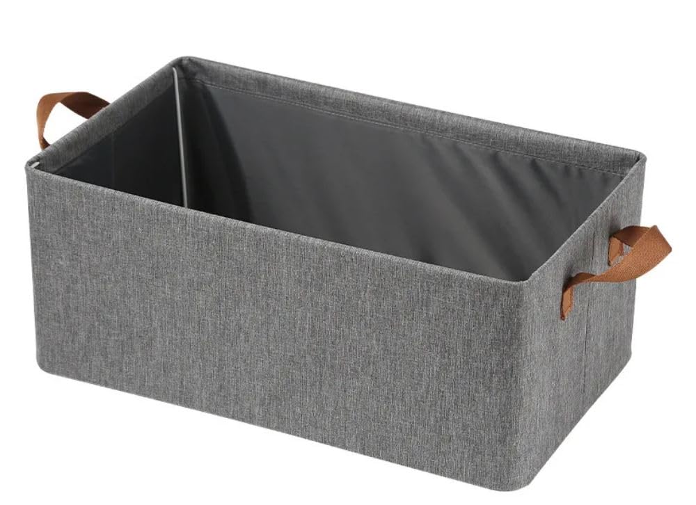Doyelex 26 Litre Foldable Steel Frame Clothes Organizer Storage Box for Storage Clothes, Cover Boxes for Wardrobe Shelves Clothes, Sarees, Bed Sheet, Blanket (Pack of 1, Multi-Colour)