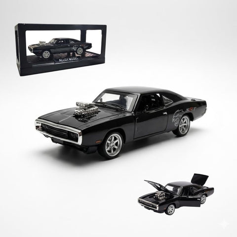 1:28 Scale Classic Metal Car Model Car with Realistic Lights and Sounds, Openable Doors, Pull Back Technology, Delicate Interior Design, Stylish Office Decor for Boys and Collectors (Black)