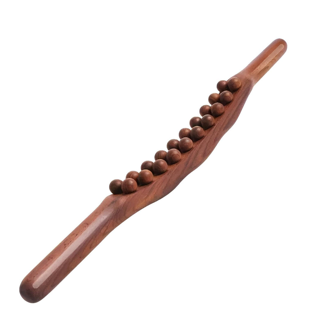 Massage Roller - Versatile Body Tool for Fascia Release, Cellulite Reduction, and Sore Muscle Relief with Wooden Gua Sha Stick for Enhanced Relaxation (Model No.1 Dark)