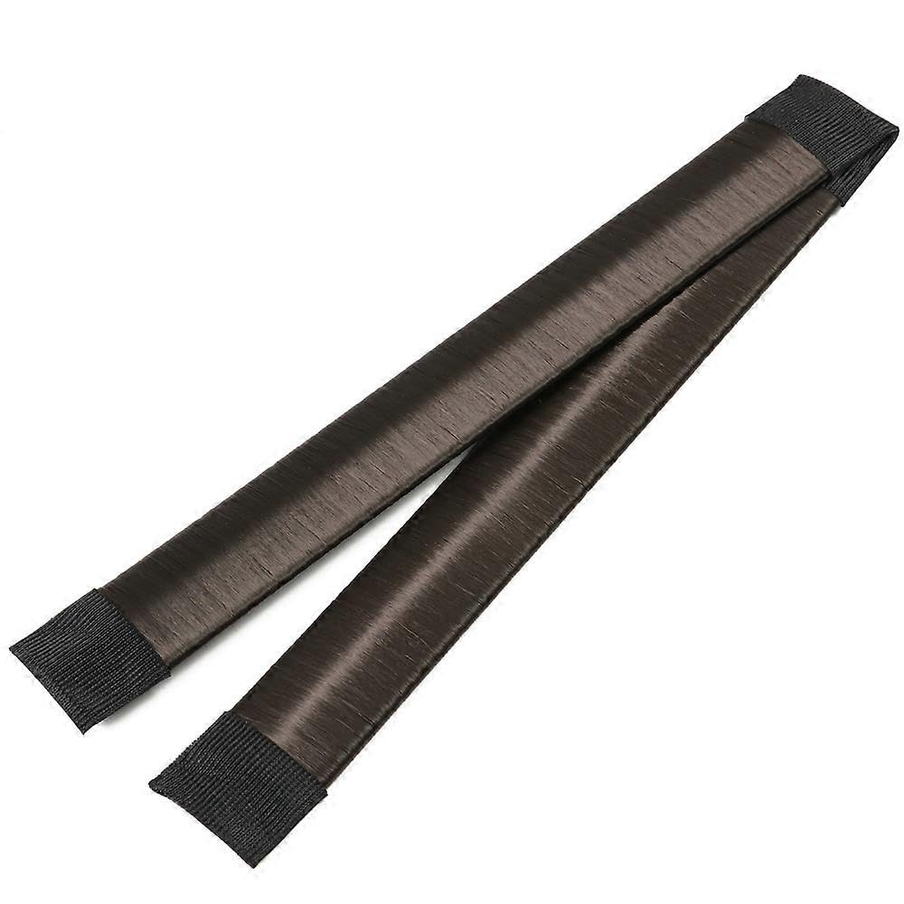 Magic Hair Bun, Hair Styling Ribbon, 21cm x 2.5cm, Quick Hair Bun Styling Tool for Women Add a Touch of Shine and Elegance to Bun Style (Dark Brown)