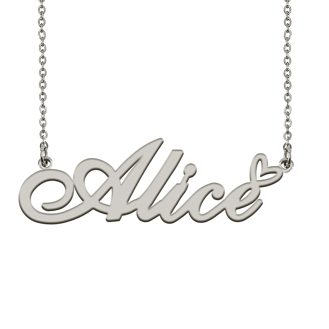 HUAN XUN Customized Custom Made Any Name Necklace for Women in Gold Silver