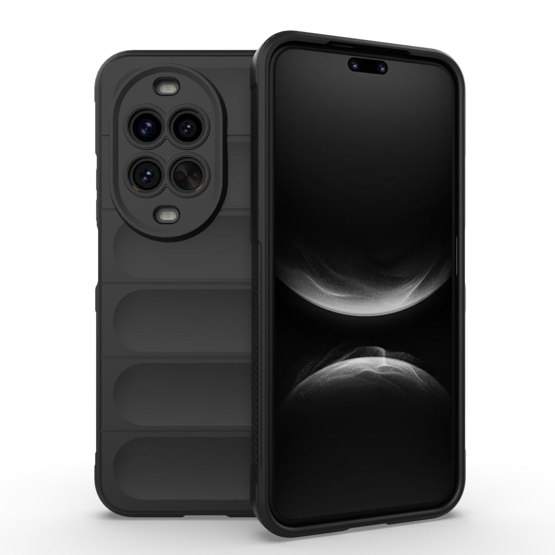 جراب متوافق مع Huawei Nova 14 Ultra 5G ، - غطاء مزدوج الحماية مصقول مقاوم للصدمات شديد التحمل و مقاوم للانزلاق مع حماية فائقة للكاميرا - غطاء واقي مضاد للخدش من Graby Shop - اسود