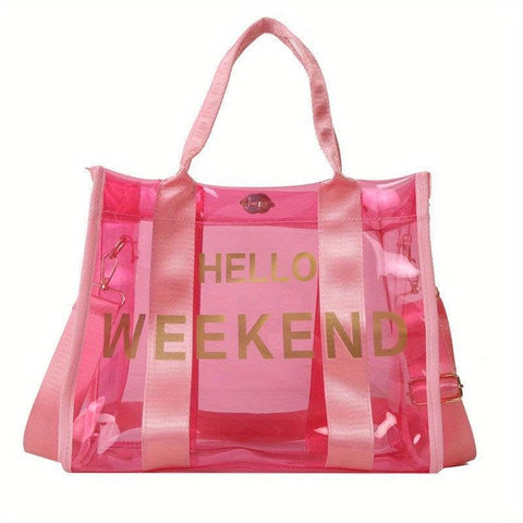 PVC Satchel - Spacious waterproof beach bag designed for heavy-duty use, offering large capacity storage while remaining lightweight and easy to carry for daily outings.