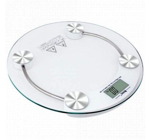 Digital electronic balance is made of thick and strong glass weighing up to 180 kg