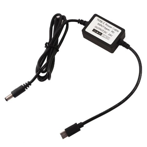 1PC USB C to DC 24V Power Cable 5.5x2.1mm PD 3A Fast Charging for Camera LED Light 3D Printer