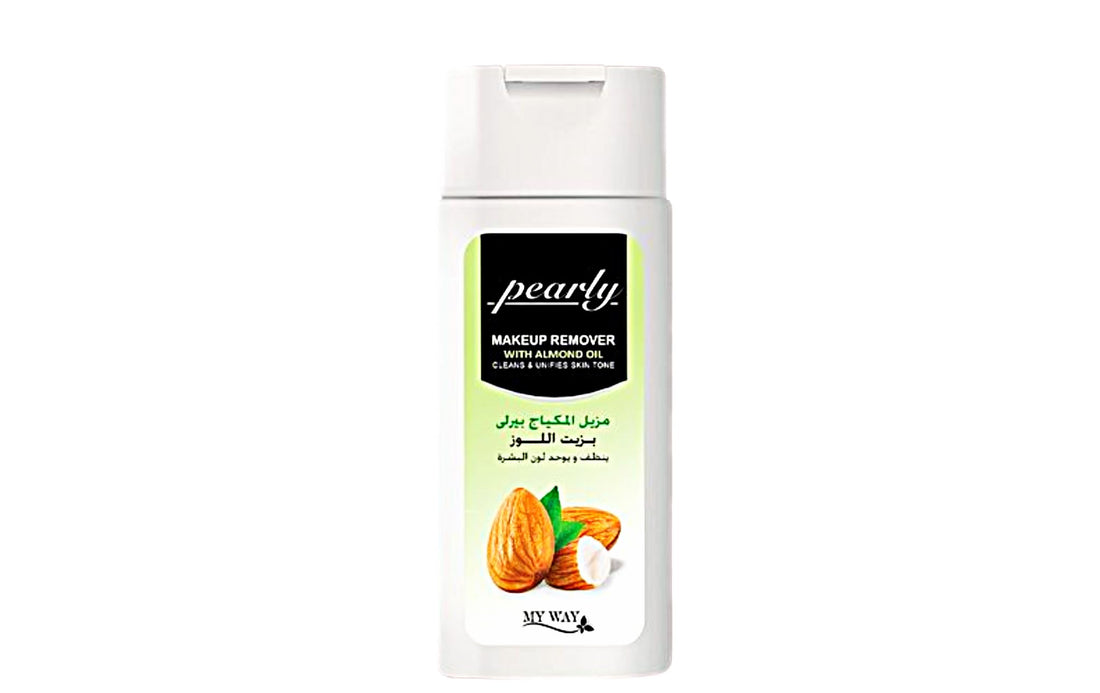 Pearly Makeup Remover with Natural Oils to Cleanse and Brighten Face and Even Skin Tone 100ml (Almond Oil)