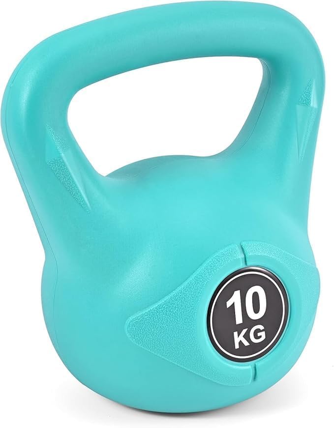 Dumbbell Kettlebell 10K Multicolor Ball with Handle for Strength Training Gym Fitness Bodybuilding Sports Training 004