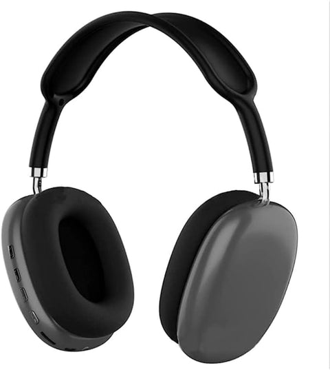 J9/OR-P9 Wireless Bluetooth Headphones Over Ear Stereo Music Headphones Gaming Headset - Supports SD Card/AUX/Mircoro TF for Laptop/Mobile Phone/PC (BLACK)