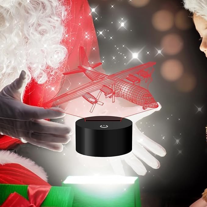 SM4U 3D Hologram Projector, Airplane Model, LED Lightin, NIGHT LIGHT