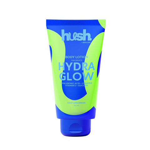 Hydra Glow Body Lotion with Hyaluronic Acid, Vitamins C+E, and Glycerin – Sweet Lavender, Vanilla & Fruits Scent – 150 ml