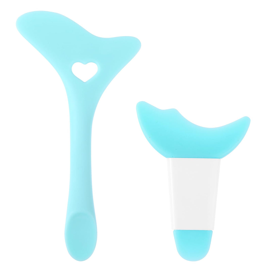 WLLHYF 2Pcs Reusable Eye Stencils Makeup Aid Tool, Silicone Eyeliner Aid Mascara Shield 3 in 1 Eyeliner Applicator Guide Tool for Makeup, Eyelash, Eyeshadow, Eyeliner Applicator