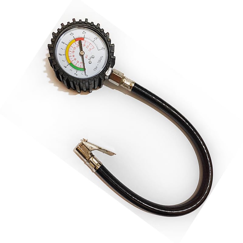 KaberMisr 2020 Car Tire Air Gauge, Cauch Pressure Gauge, Tire Pressure Gauge Car Tire Pressure Gauge with Rubber Hose (id:8194)