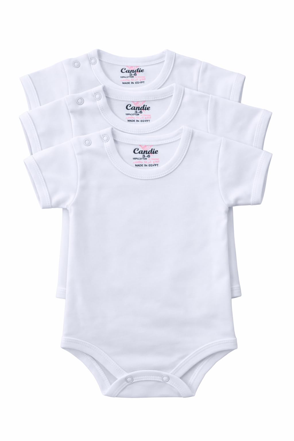 Newborn Baby Clothing Pack of 3 – Bodysuits, Pants & T-Shirts – Soft Cotton - Candy