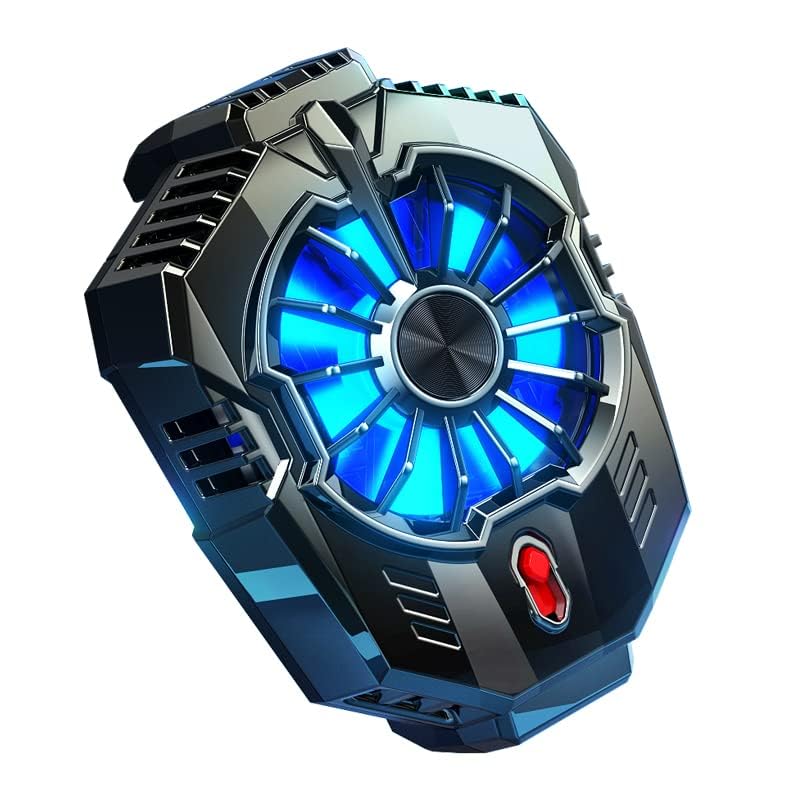 TERRIFI Phone Cooling Fan, Cell Phone Cooler, Semi-Conductor Cooling Chip, Compatible for iPhone & Android Smartphones, Suitable for Playing Games, Live Streaming, and Watching Videos