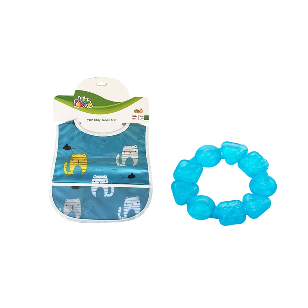 La Frutta (PVC Baby Bib with pocket & Gel Teether)