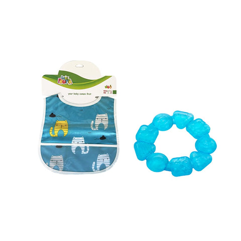 La Frutta (PVC Baby Bib with pocket & Gel Teether)